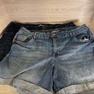 Dollhouse Lot of Light and Dark Wash Sz 20 Cutoffs